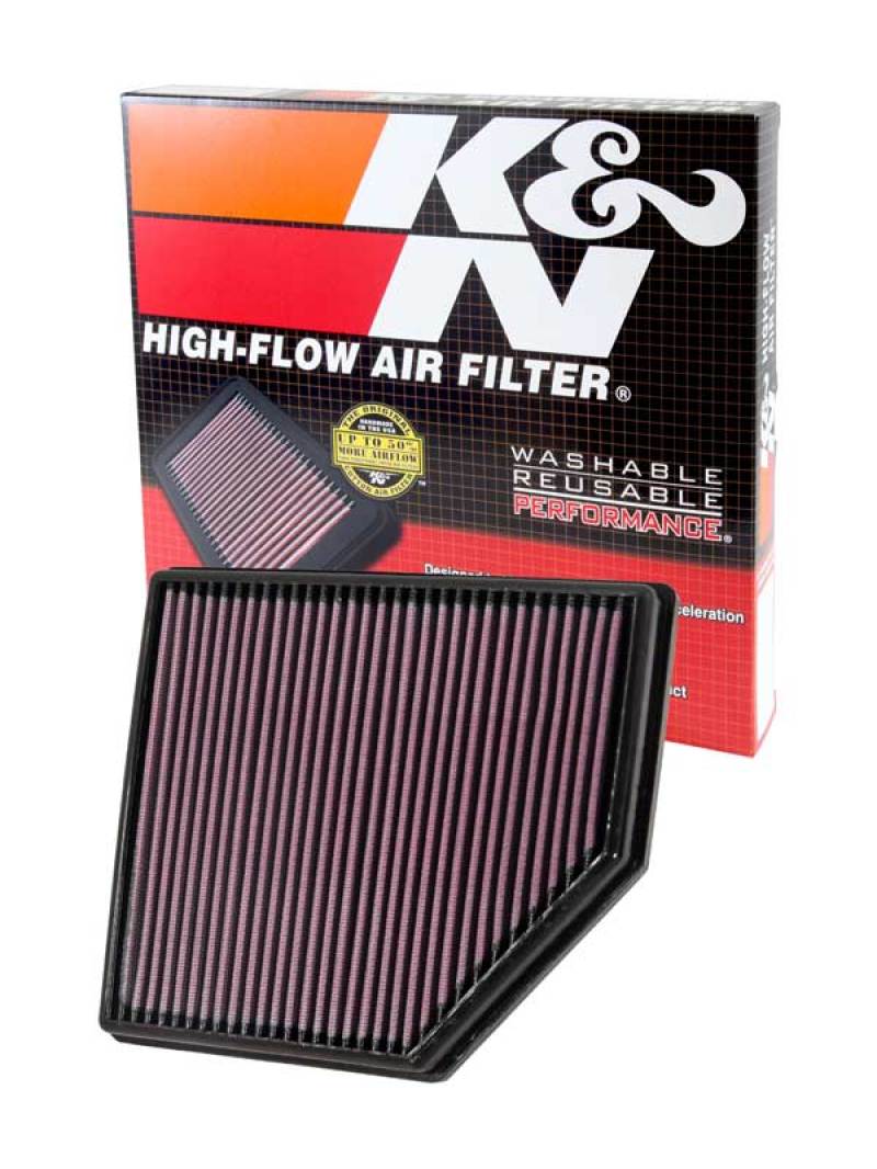 K&N Replacement Air Filter VOLVO S80 3.2L L6; 2008 K&N Engineering Air Filters - Drop In  AXOPROS