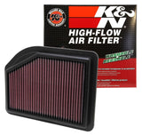 K&N Replacement Filter 10.219in O/S Length x 7.875in O/S Width x 1.125in H for 12 Honda CR-V 2.4L K&N Engineering Air Filters - Drop In  AXOPROS