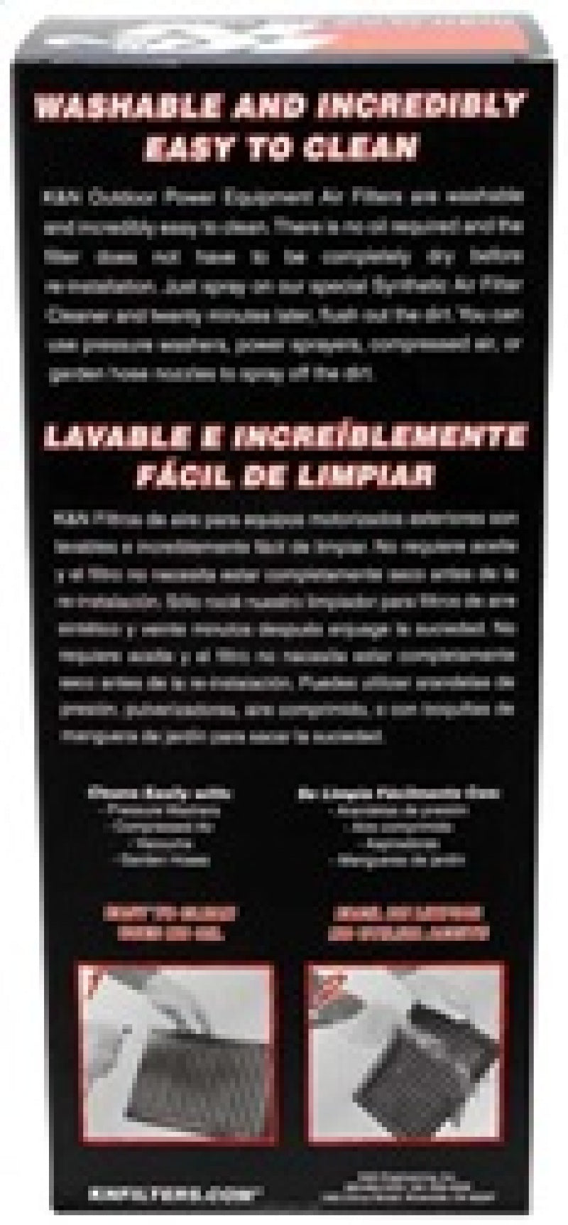 K&N Replacement Industrial Air Filter for Bobcat / Case Intl. / Caterpillar / Hitachi / John Deere K&N Engineering Air Filters - Drop In  AXOPROS