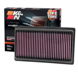 K&N Replacement Panel Air Filter for 2014-2015 Infiniti Q50 3.5L/3.7L V6 (2 Required) K&N Engineering Air Filters - Drop In  AXOPROS