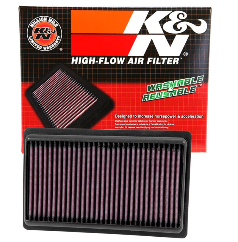 K&N Replacement Panel Air Filter for 2014-2015 Infiniti Q50 3.5L/3.7L V6 (2 Required) K&N Engineering Air Filters - Drop In  AXOPROS