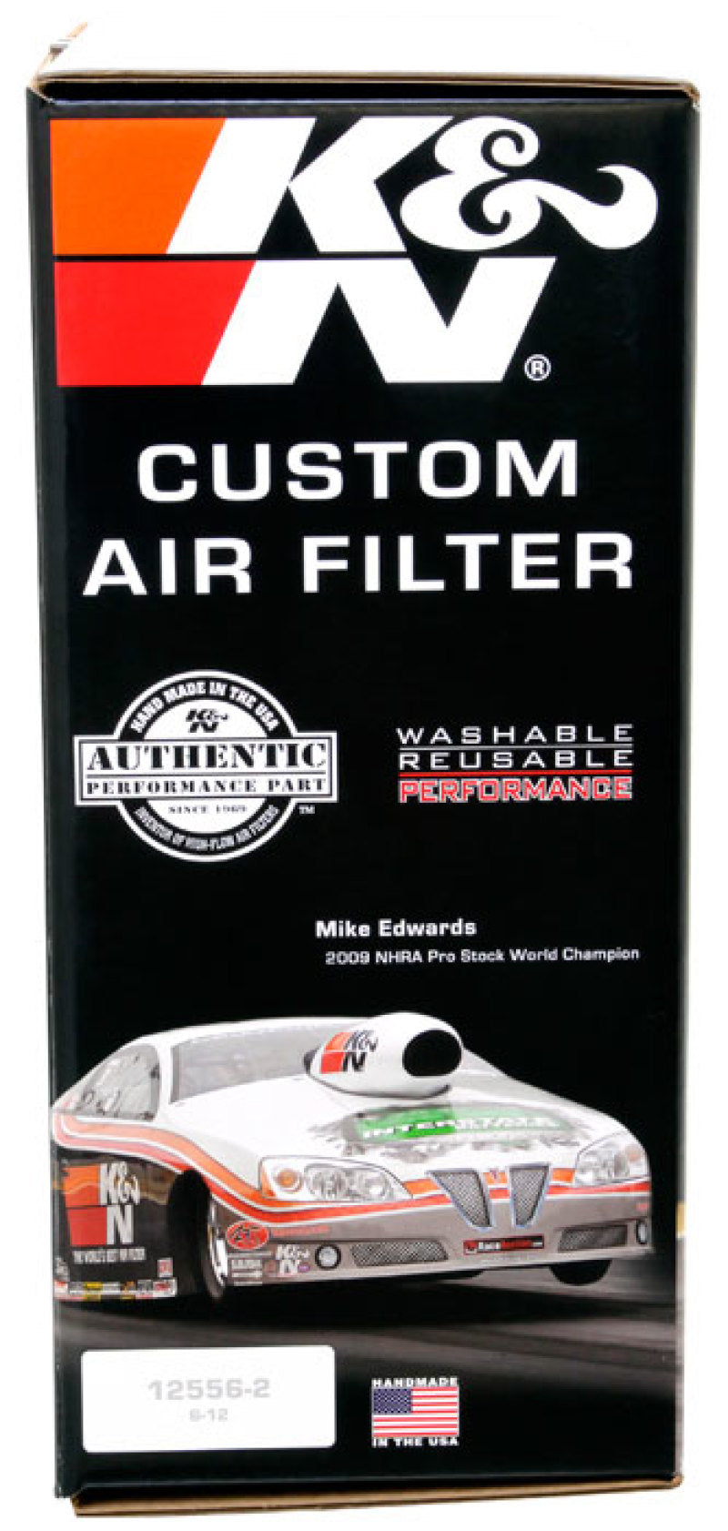 K&N Round Air Filter Assembly 5.25in ID / 5in Height / 5.125in Neck Flange / 1 1/4in Drop Base K&N Engineering Air Filters - Universal Fit  AXOPROS