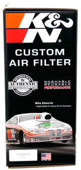 K&N Round Air Filter Assembly 5.25in ID / 5in Height / 5.125in Neck Flange / 1 1/4in Drop Base K&N Engineering Air Filters - Universal Fit  AXOPROS
