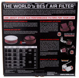 K&N Round Air Filter Assembly 5.25in ID / 5in Height / 5.125in Neck Flange / 1 1/4in Drop Base K&N Engineering Air Filters - Universal Fit  AXOPROS