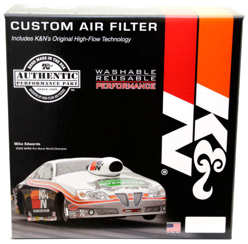 K&N Round Air Filter Assembly 5.25in ID / 5in Height / 5.125in Neck Flange / 1 1/4in Drop Base K&N Engineering Air Filters - Universal Fit  AXOPROS