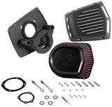 K&N Street Metal Intake System for 01-16 Harley Davidson Softail/Dyna - Shaker Black K&N Engineering Cold Air Intakes  AXOPROS