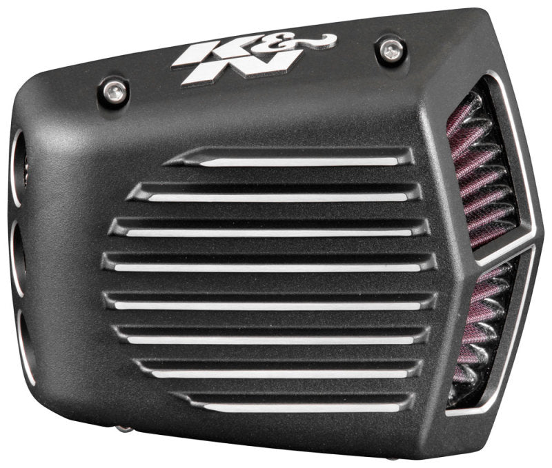K&N Street Metal Intake System for 01-16 Harley Davidson Softail/Dyna - Shaker Black K&N Engineering Cold Air Intakes  AXOPROS