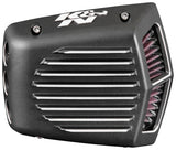 K&N Street Metal Intake System for 01-16 Harley Davidson Softail/Dyna - Shaker Black K&N Engineering Cold Air Intakes  AXOPROS