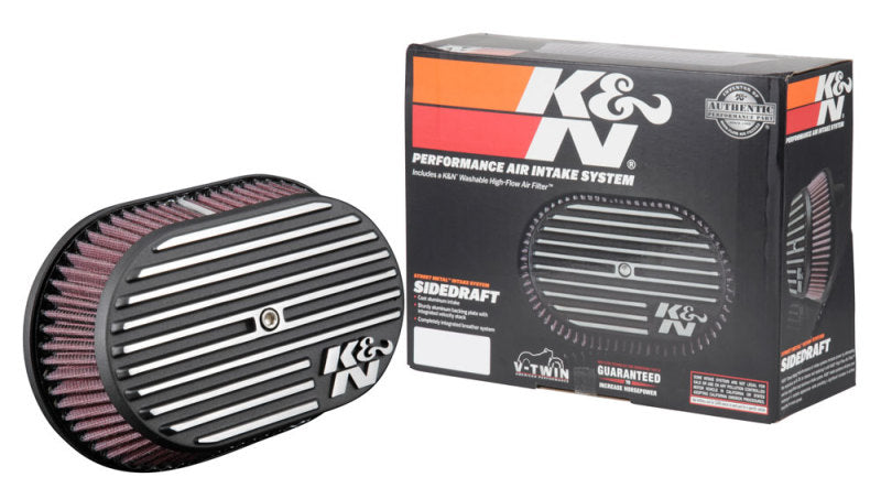 K&N Street Metal Intake System for 02-06 Harley Davidson Road King F/I 88cl Side Draft Dyna/Softail K&N Engineering Cold Air Intakes  AXOPROS