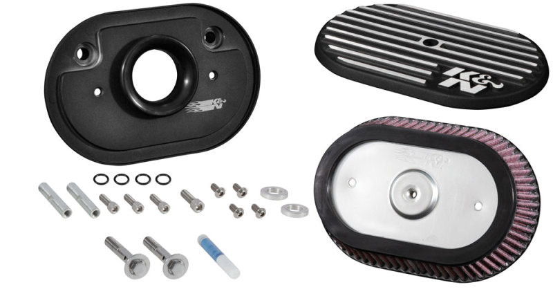 K&N Street Metal Intake System for 12-16 Harley Davidson Road King 103cl Side Draft Touring K&N Engineering Cold Air Intakes  AXOPROS