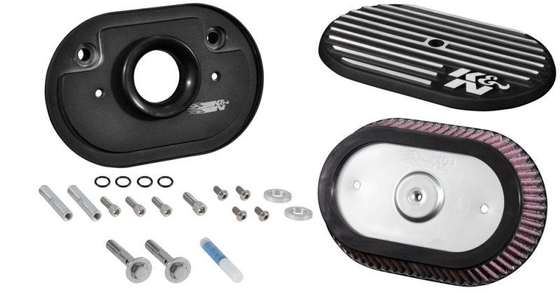 K&N Street Metal Intake System for 12-16 Harley Davidson Road King 103cl Side Draft Touring K&N Engineering Cold Air Intakes  AXOPROS