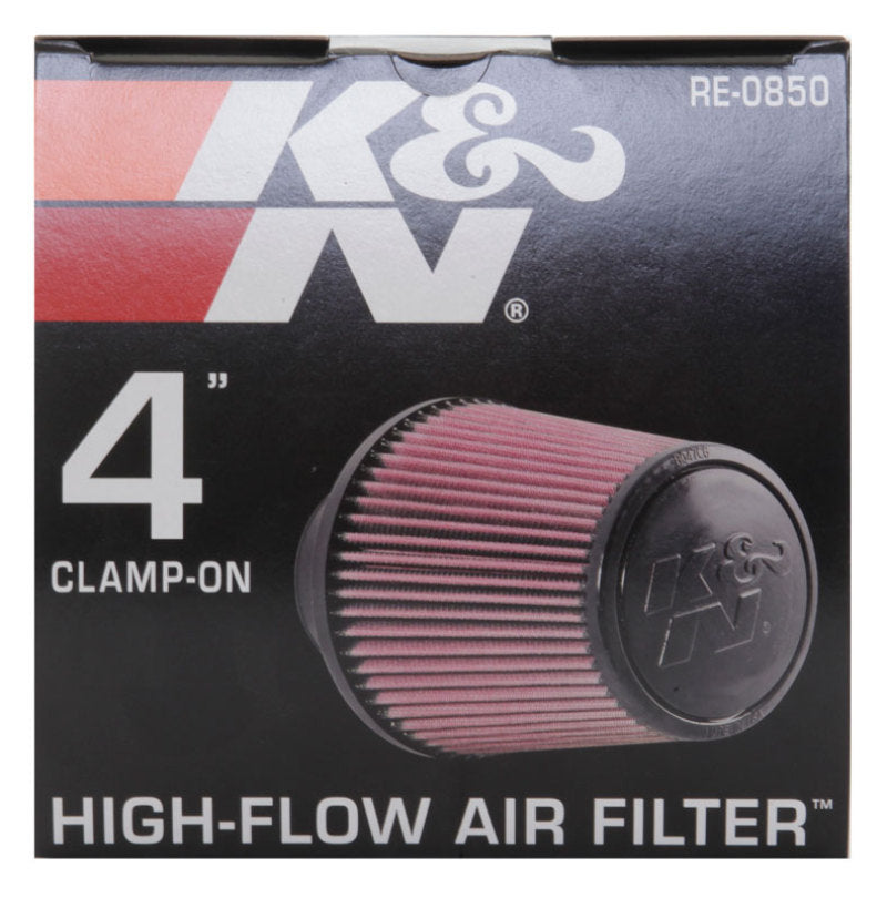K&N Universal Air Filter (4in. Flange / 6in. Base OD / 4-5/8in. Top OD / 6in. Height) K&N Engineering Air Filters - Universal Fit  AXOPROS
