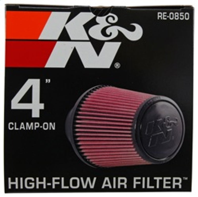 K&N Universal Air Filter (4in. Flange / 6in. Base OD / 4-5/8in. Top OD / 6in. Height) K&N Engineering Air Filters - Universal Fit  AXOPROS