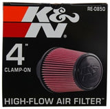 K&N Universal Air Filter (4in. Flange / 6in. Base OD / 4-5/8in. Top OD / 6in. Height) K&N Engineering Air Filters - Universal Fit  AXOPROS