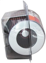 K&N Universal Air Filter Chrome Round Tapered Red - 4in Flange ID x 1.125in Flange Length x 5.5in H K&N Engineering Air Filters - Universal Fit  AXOPROS