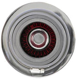 K&N Universal Air Filter Chrome Round Tapered Red - 4in Flange ID x 1.125in Flange Length x 5.5in H K&N Engineering Air Filters - Universal Fit  AXOPROS