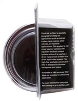 K&N Universal Air Filter Chrome Round Tapered Red - 4in Flange ID x 1.125in Flange Length x 9.5in H K&N Engineering Air Filters - Universal Fit  AXOPROS