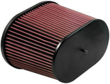 K&N Universal Air Filter - Oval Straight - 3.688in Flange ID x 10.25in Base O/S Length x 7.875in H K&N Engineering Air Filters - Universal Fit  AXOPROS
