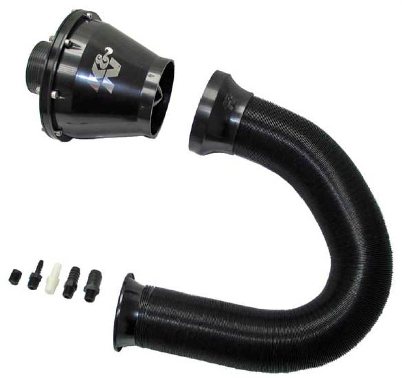 K&N Universal Apollo Black Cold Air Intake - 70mm OD FLG PP K&N Engineering Cold Air Intakes  AXOPROS