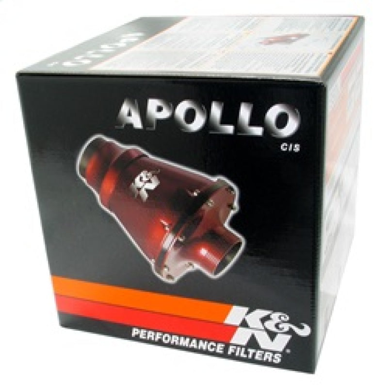 K&N Universal Apollo Black Cold Air Intake - 70mm OD FLG PP K&N Engineering Cold Air Intakes  AXOPROS
