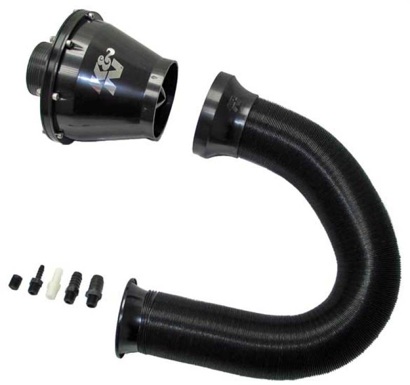 K&N Universal Apollo Black Cold Air Intake - 70mm OD FLG PP K&N Engineering Cold Air Intakes  AXOPROS