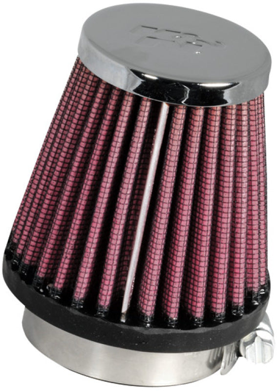 K&N Universal Chrome Filter 1 15/16 inch FLG / 3 inch Base / 2 inch Top / 3 inch Height K&N Engineering Air Filters - Universal Fit  AXOPROS