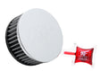 K&N Universal Chrome Filter 2 1/2 inch O/S FLG / 4 1/2 inch OD / 2 inch Height K&N Engineering Air Filters - Universal Fit  AXOPROS