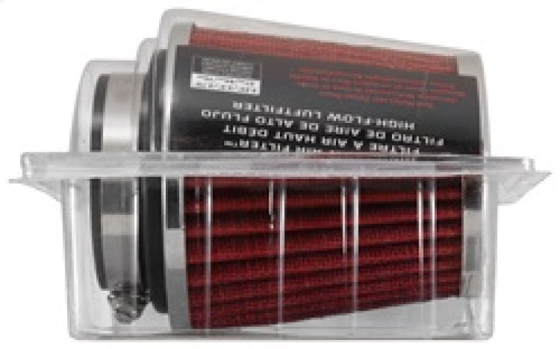 K&N Universal Chrome Filter 2 3/4in FLG / 4 1/2in Bottom / 4 1/2in Height K&N Engineering Air Filters - Universal Fit  AXOPROS