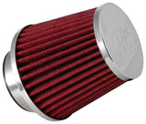 K&N Universal Chrome Filter 2 3/4in FLG / 4 1/2in Bottom / 4 1/2in Height K&N Engineering Air Filters - Universal Fit  AXOPROS