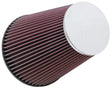 K&N Universal Chrome Filter 6 inch FLG / 7.5 inch Base / 4.5 inch Top / 9 inch Height K&N Engineering Air Filters - Universal Fit  AXOPROS