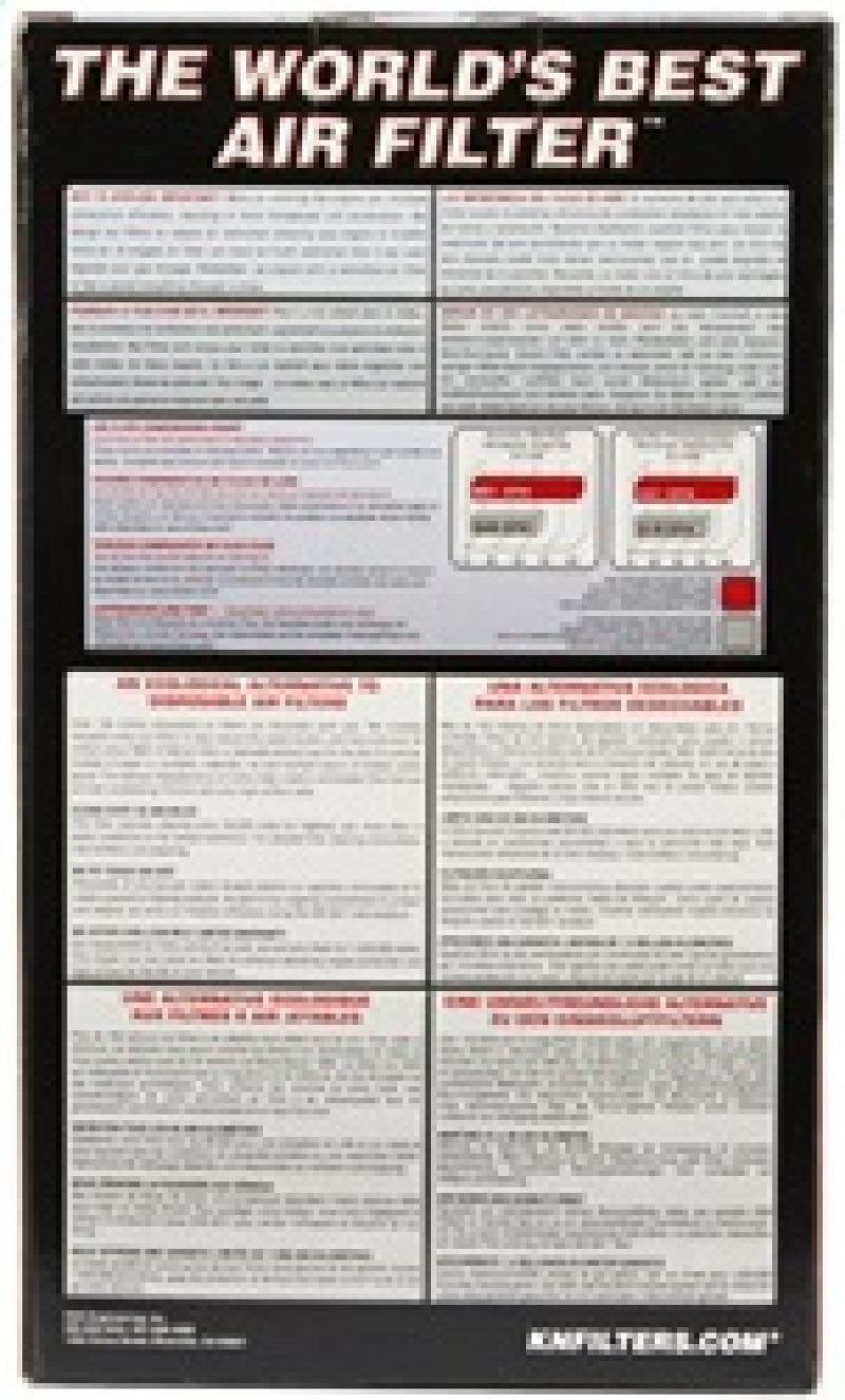 K&N Universal Clamp-On Air Filter 4in FLG / 6in B / 4in T / 7in H K&N Engineering Air Filters - Universal Fit  AXOPROS