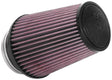 K&N Universal Clamp-On Air Filter 4in FLG / 6in B / 4in T / 7in H K&N Engineering Air Filters - Universal Fit  AXOPROS