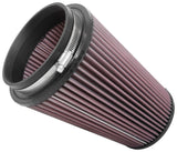 K&N Universal Clamp-On Air Filter 5in FLG / 6-1/2in B / 4-3/8in T / 8-3/4in H K&N Engineering Air Filters - Universal Fit  AXOPROS