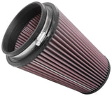 K&N Universal Clamp-On Air Filter 5in FLG / 6-1/2in B / 4-3/8in T / 8-3/4in H K&N Engineering Air Filters - Universal Fit  AXOPROS