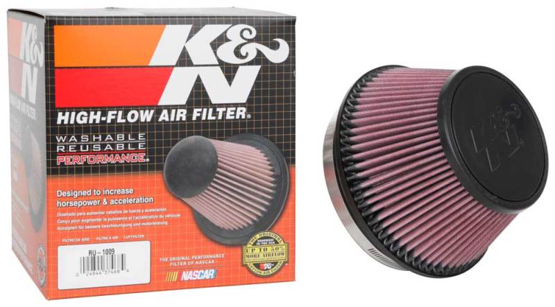 K&N Universal Clamp-On Air Filter 6in FLG / 7-1/2in B / 5-1/8in T / 4in H K&N Engineering Air Filters - Universal Fit  AXOPROS