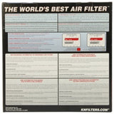 K&N Universal Clamp-On Air Filter 6in FLG / 7-1/2in B / 5in T / 7-1/2in H K&N Engineering Air Filters - Universal Fit  AXOPROS
