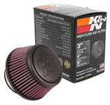 K&N Universal Round Clamp-On Air Filter 3in Flange ID x 6in Base OD x 4.625in Top OD x 3in Height K&N Engineering Air Filters - Universal Fit  AXOPROS