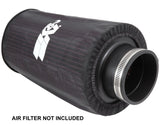 K&N Universal Round Tapered Filter Wrap - Black - 6in Base ID x 4.625in Top ID x 9in Height K&N Engineering Pre-Filters  AXOPROS