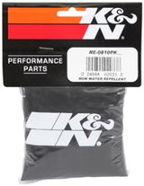 K&N Universal Round Tapered Filter Wrap - Black - 6in Base ID x 4.625in Top ID x 9in Height K&N Engineering Pre-Filters  AXOPROS
