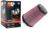 K&N Universal Rubber Filter 2-1/2in Flg / 4-1/2in OD B / 3-1/2in OD T / 6in H - Black Top K&N Engineering Air Filters - Universal Fit  AXOPROS
