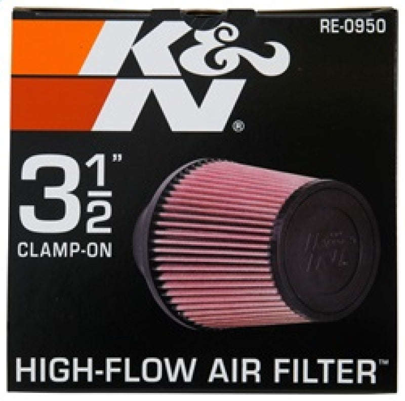 K&N Universal Rubber Filter 3 1/2inch ID FLG / 6inch Base / 4-5/8inch Top / 6inch Height K&N Engineering Air Filters - Universal Fit  AXOPROS