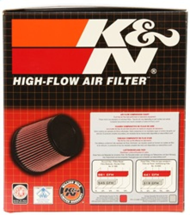 K&N Universal Rubber Filter 3 inch Flange 5 inch OD 5 inch Height K&N Engineering Air Filters - Universal Fit  AXOPROS