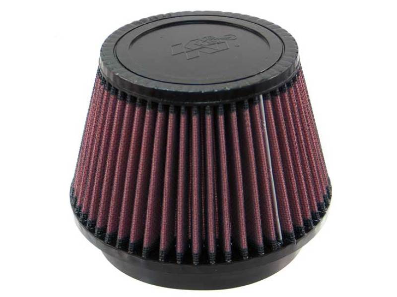 K&N Universal Rubber Filter 5in Flange ID x 6.5in Base OD x 4.5in Top OD x 4.125in Height K&N Engineering Air Filters - Universal Fit  AXOPROS