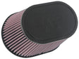 K&N Universal Rubber Filter 6.25in x 4in Oval FLG / 7.375in x 5.5in Base / 6.25in x 4in Top / 5in H K&N Engineering Air Filters - Universal Fit  AXOPROS