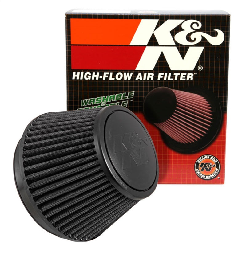 K&N Universal Rubber Filter Round Tapered 6in Flange ID x 7.5in Base OD x 5.25in Top OD x 6.75in H K&N Engineering Air Filters - Universal Fit  AXOPROS