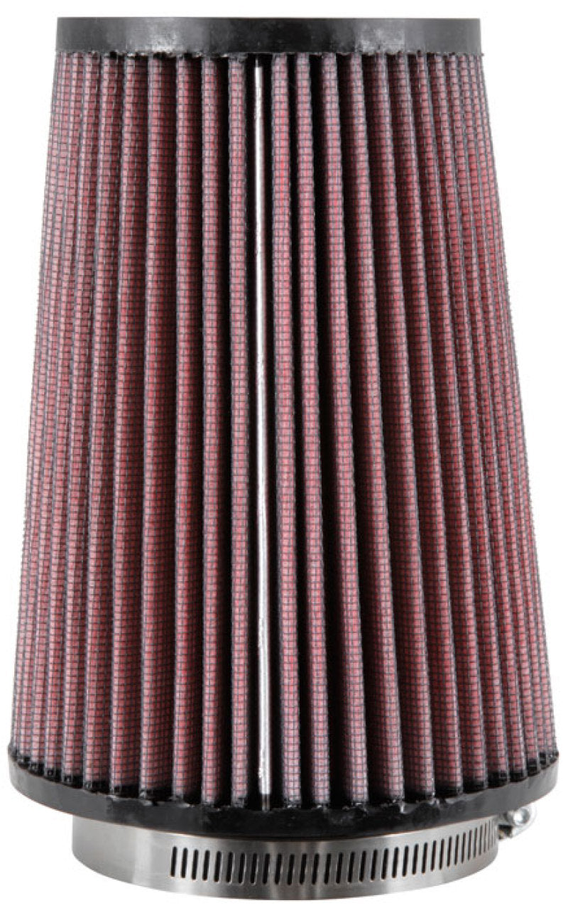 K&N Universal Rubber Filter Round Tprd 3.313in Flange ID x 4.75in Base OD x 3.5in Top OD x 6.5in H K&N Engineering Air Filters - Universal Fit  AXOPROS