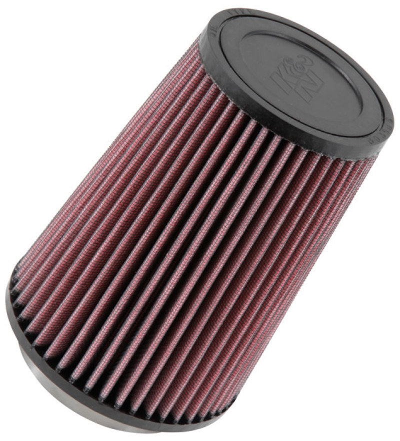 K&N Universal Rubber Filter Round Tprd 3.313in Flange ID x 4.75in Base OD x 3.5in Top OD x 6.5in H K&N Engineering Air Filters - Universal Fit  AXOPROS