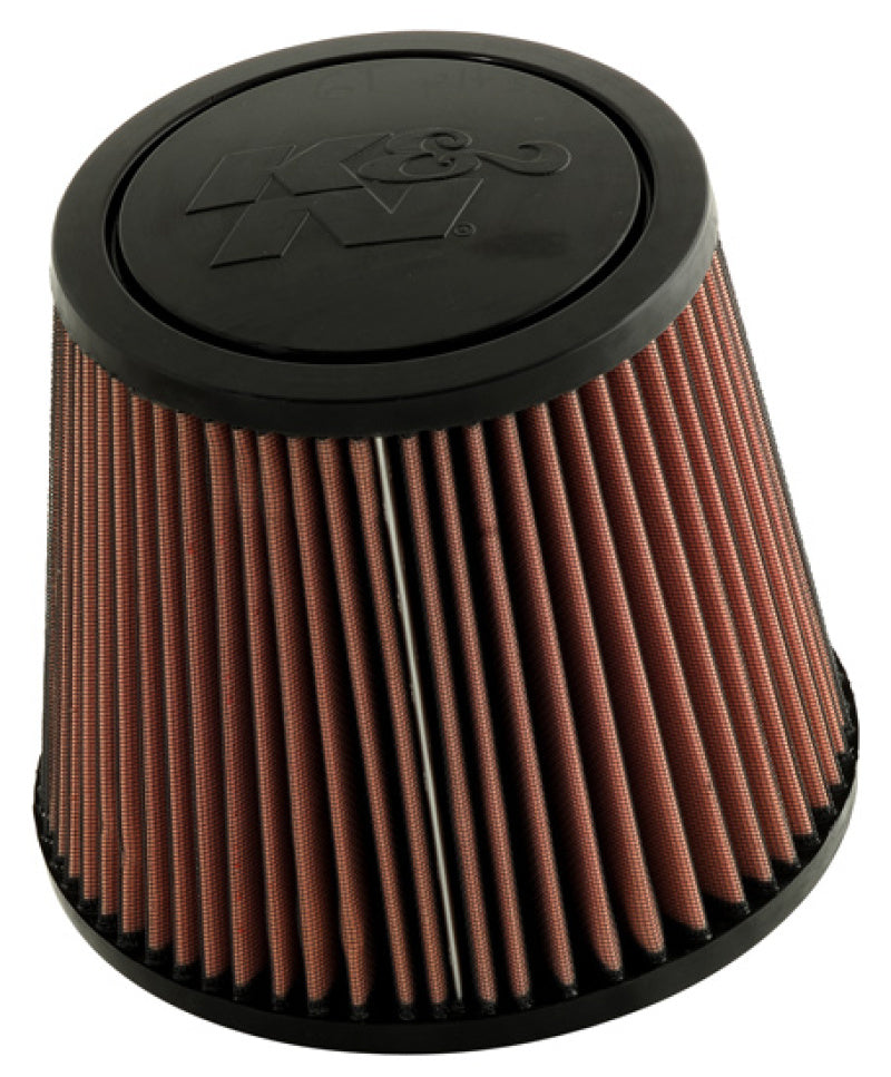 K&N Universal Rubber Filter-Round Tprd 4.875in Flange ID x 9in Base OD x 6.625in Top OD x 7.938in H K&N Engineering Air Filters - Universal Fit  AXOPROS