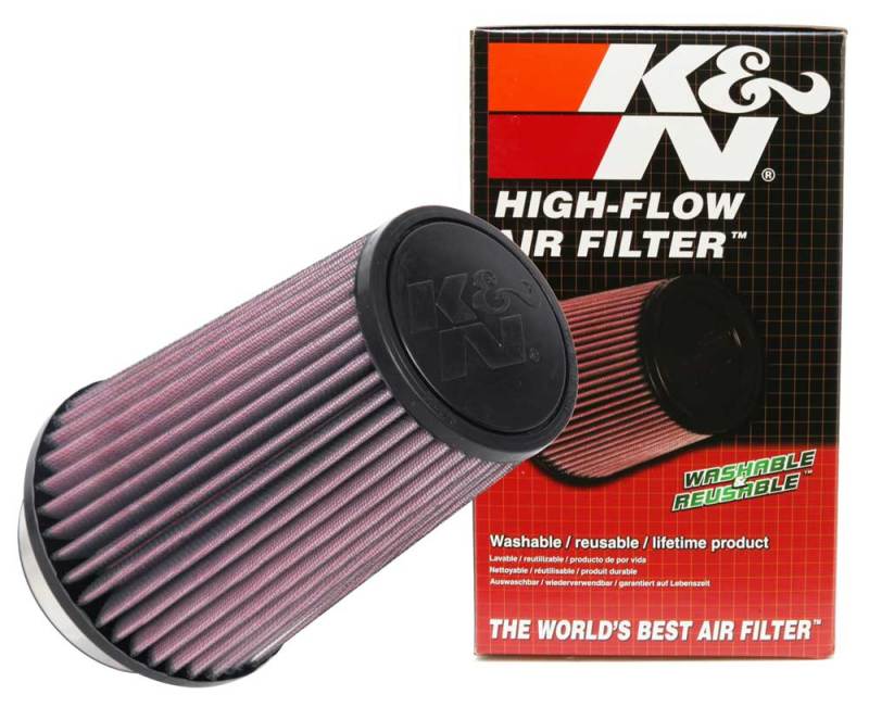 K&N Universal Tapered Filter 3.5in Flange ID x 5.5in Base OD x 4in Top OD x 8in Height K&N Engineering Air Filters - Universal Fit  AXOPROS