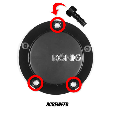 Konig Cap Screw (Black) For CAPFFB - Flow Formed (Single) Konig Wheel Center Caps  AXOPROS